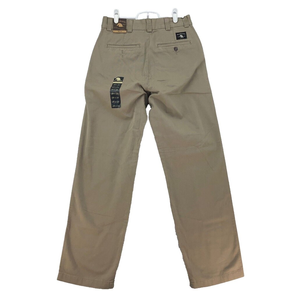 SawHorse Pants Mens Size 28x32 Tan Rugged Workwear Twill Wrinkle Free